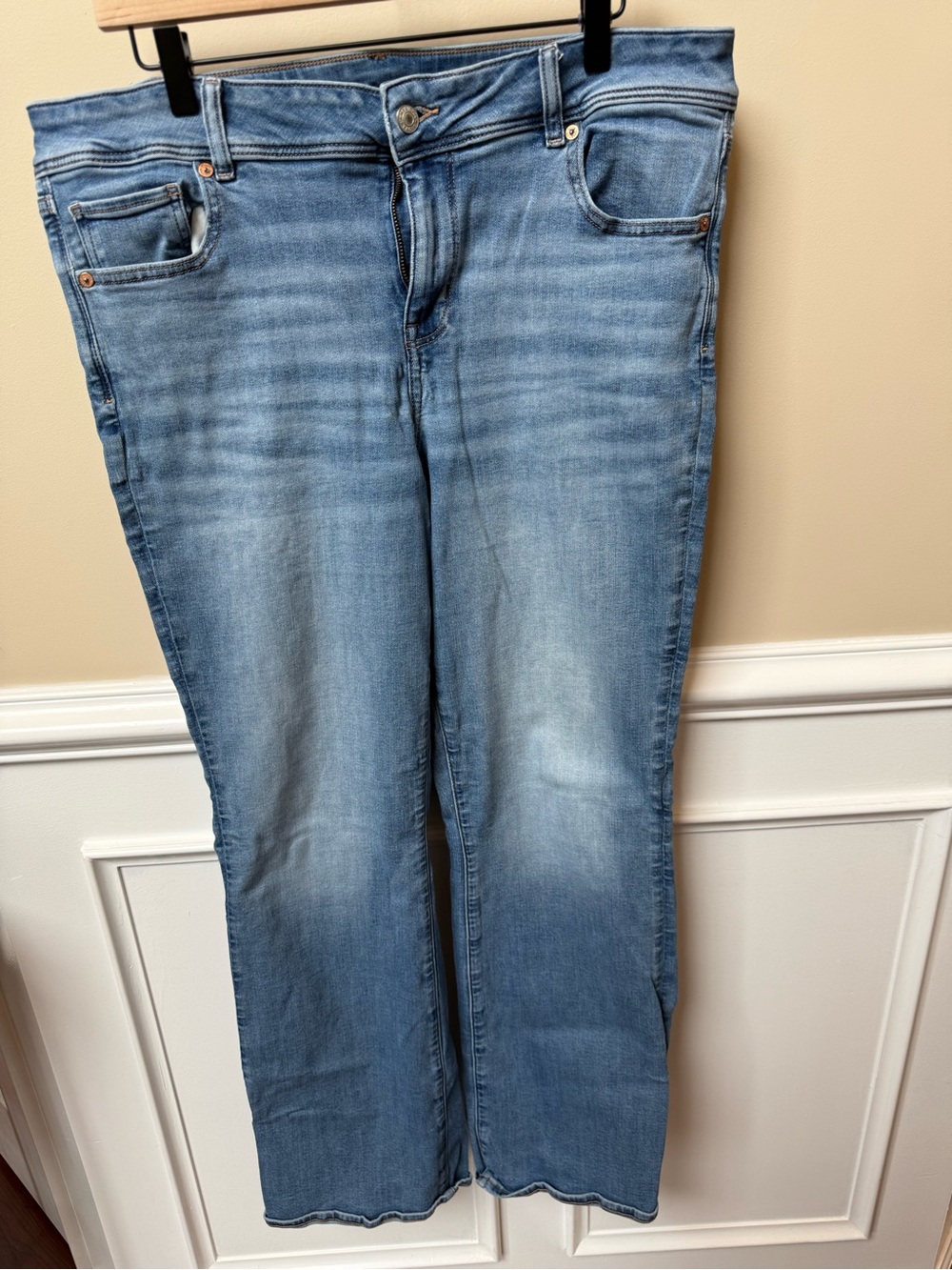 American Eagle Outfitters Medium Wash Kick Boot Jeans